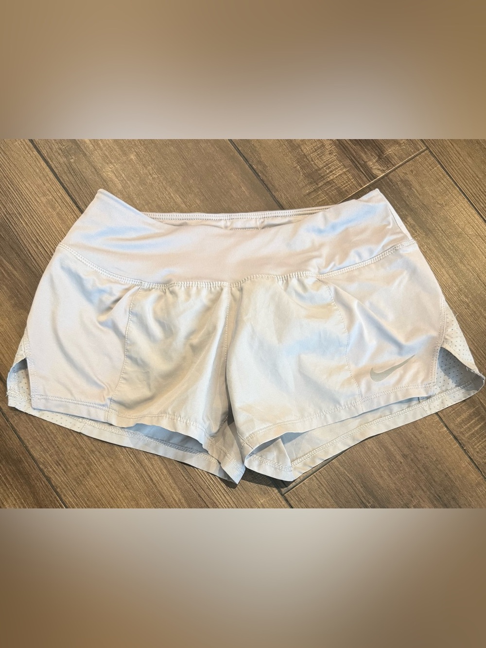 Nike Dri-FIT Women’s Running Shorts XS Light Gray Athletic Workout Shorts